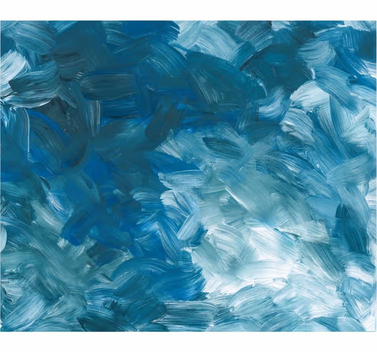 Fotobehang blauw abstracte penseelstreek - TenStickers