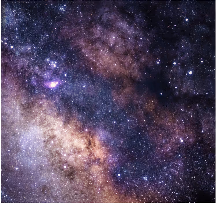 Fotobehang lucht galaxy nacht - TenStickers
