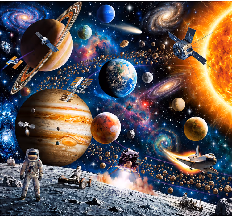 Fotobehang ruimte zonnestelsel - TenStickers