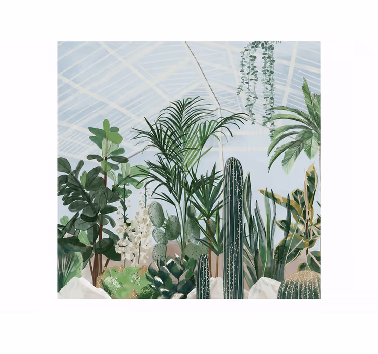 Natuur behang botanic enorme tuin - TenStickers
