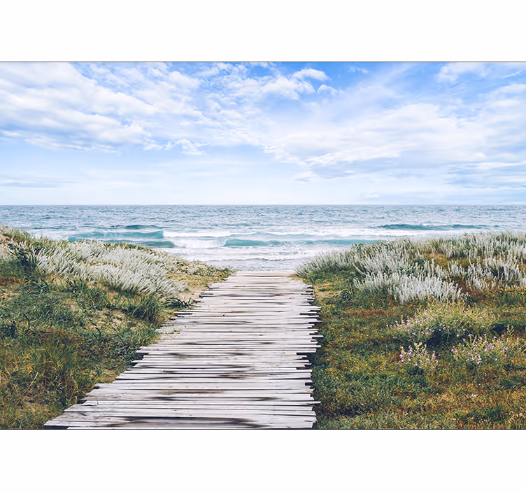 Fotobehang zee Vakantie aan zee - TenStickers