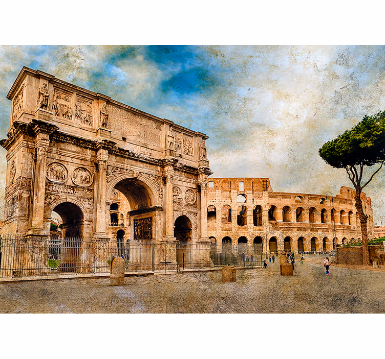 Arch of constantine Italy wall mural - TenStickers