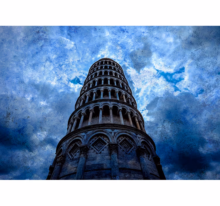 Toren van Pisa fotobehang voor uw muren - TenStickers