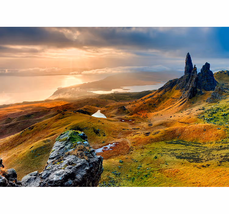 Eiland Skye natuur fotobehang - TenStickers