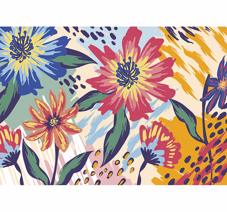 Van Gogh klassieke bloemen kunst fotobehang - TenStickers