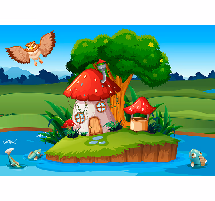Fotobehang kinder Sprookjes bos - TenStickers