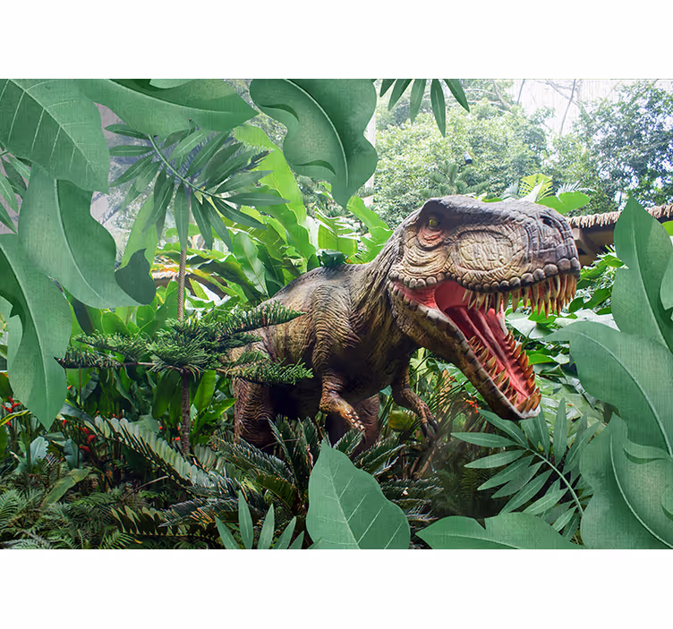 Kinder fotobehangen dinosaurus t-rex - TenStickers