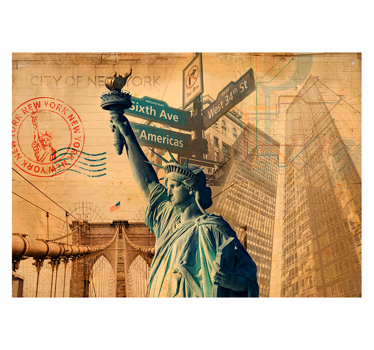 Fotobehang new york straten - TenStickers