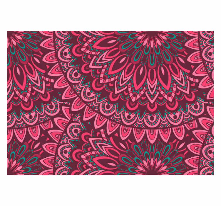 Fotobehang ruimte roze mandala - TenStickers