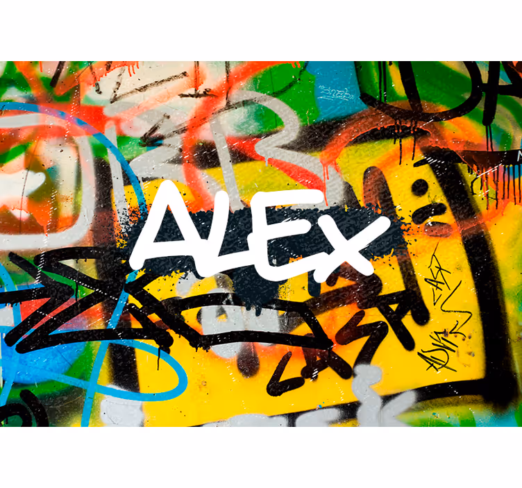 Baksteen steen Aanpasbare graffiti baksteen textuur - TenStickers