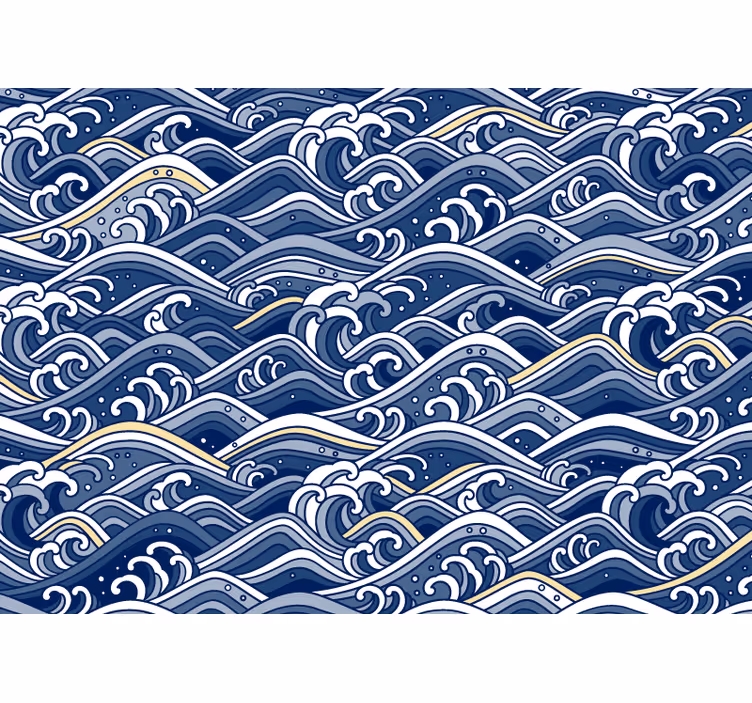 Fotobehang zee stromende oceaan golven - TenStickers