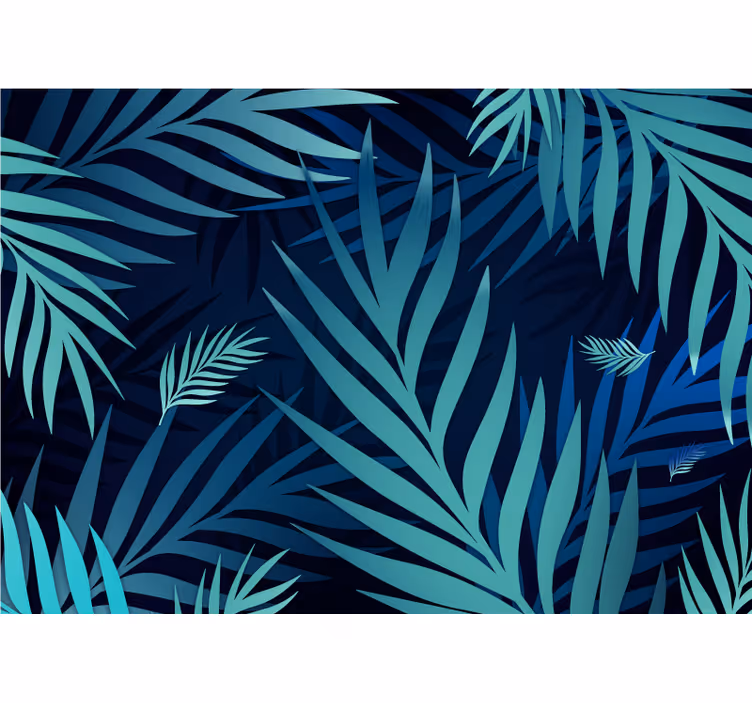 Natuur behang exotisch bladmotief - TenStickers