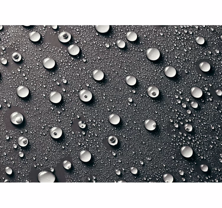 Fotowand badkamer achtergrond met water bubbels - TenStickers