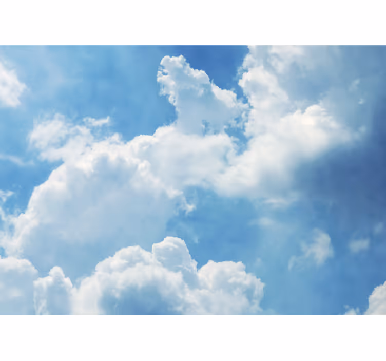 Fotobehang lucht cumulus wolkenparadijs - TenStickers