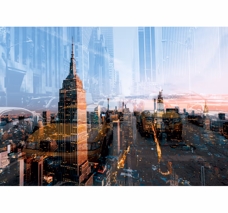 Skyline van de staat empire fotobehang New York - TenStickers