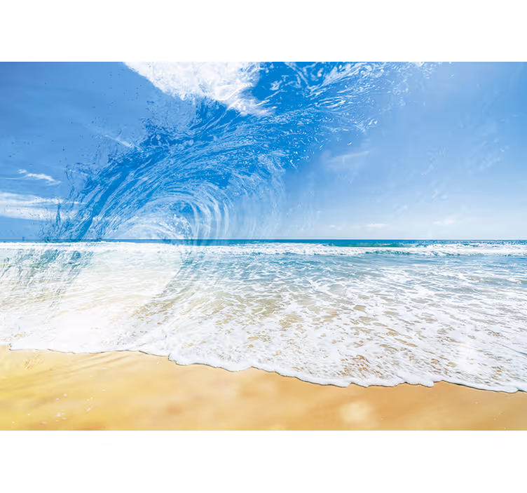 Fotobehang zee golfspatten van de oceaan - TenStickers