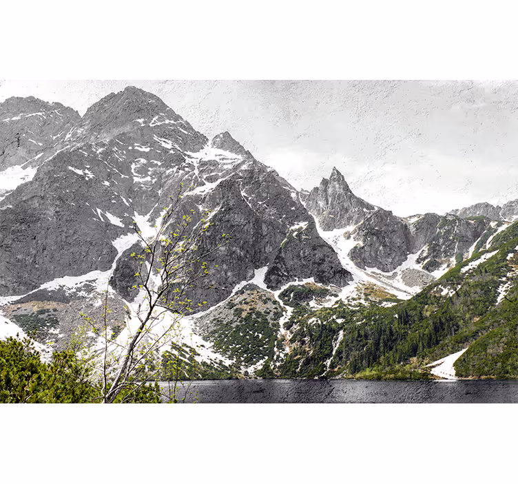 Majestueus berglandschap fototapet landschap - TenStickers