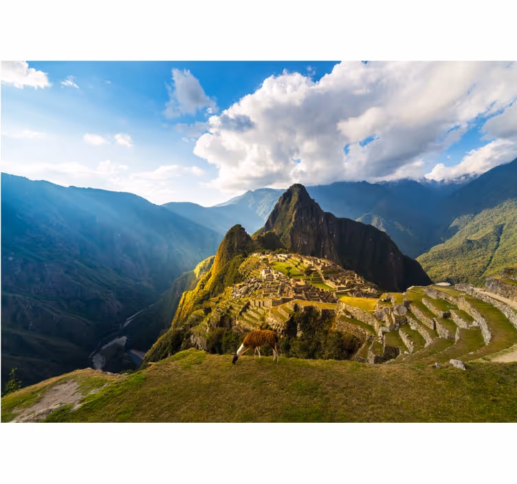 Fototapet landschap machu picchu panorama - TenStickers