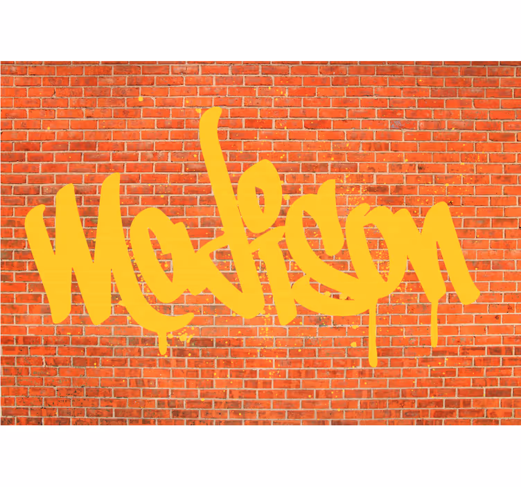 Fotobehang graffiti tekstkunst - TenStickers