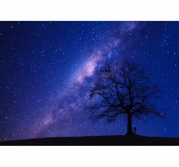 Astrale nachtzicht fotobehang ruimte - TenStickers