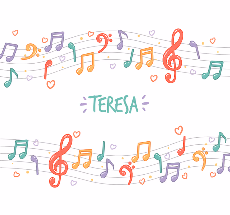Fotobehang muziek muzikale noten melodie - TenStickers