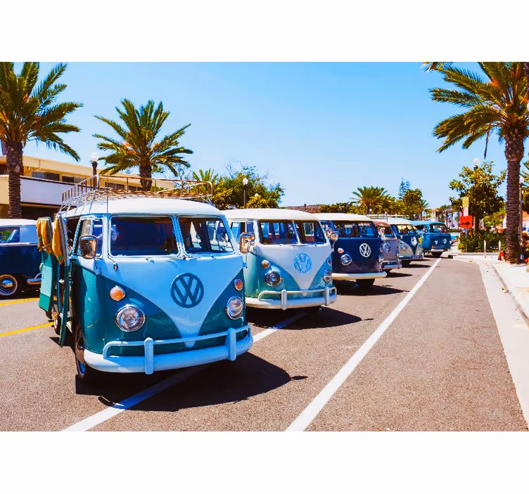 Vintage foto behang Vintage combi - TenStickers
