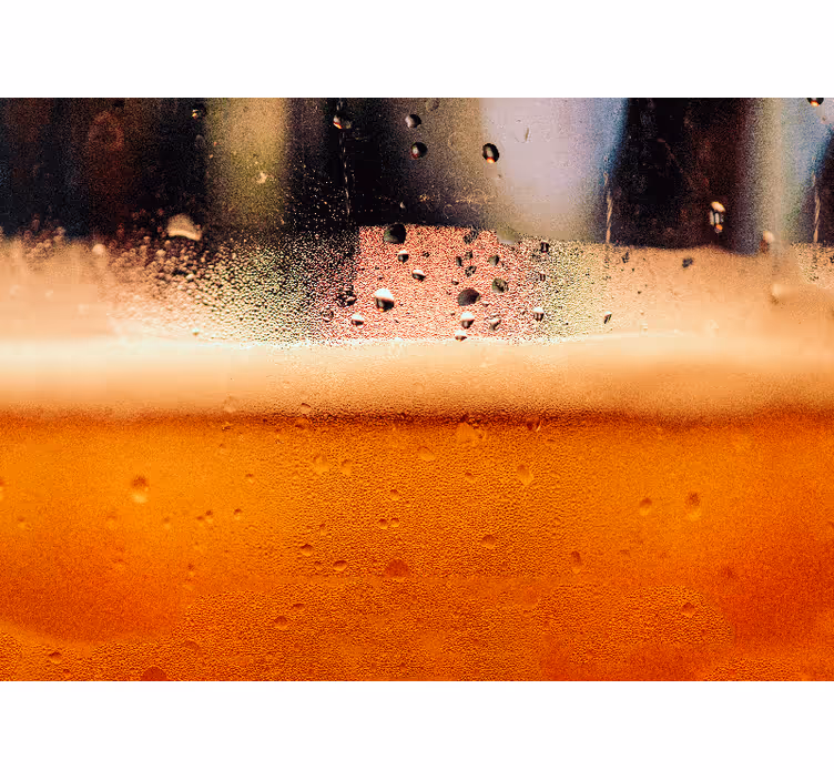Bier vloeistof fotobehang keuken - TenStickers