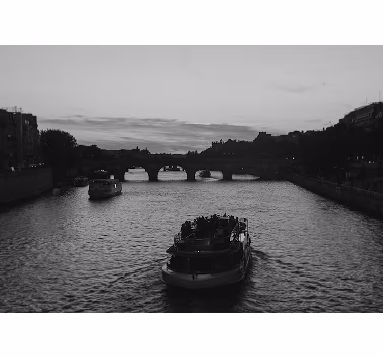 Uitzicht op de rivier van parijs fotobehang stad - TenStickers