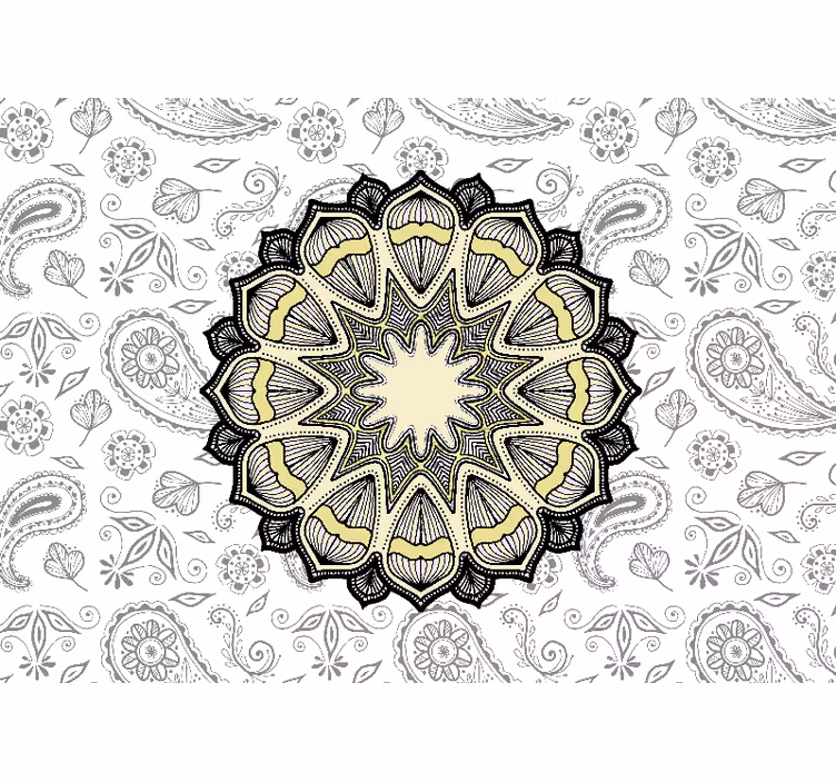 Fotobehang mandala gedetailleerd motief - TenStickers