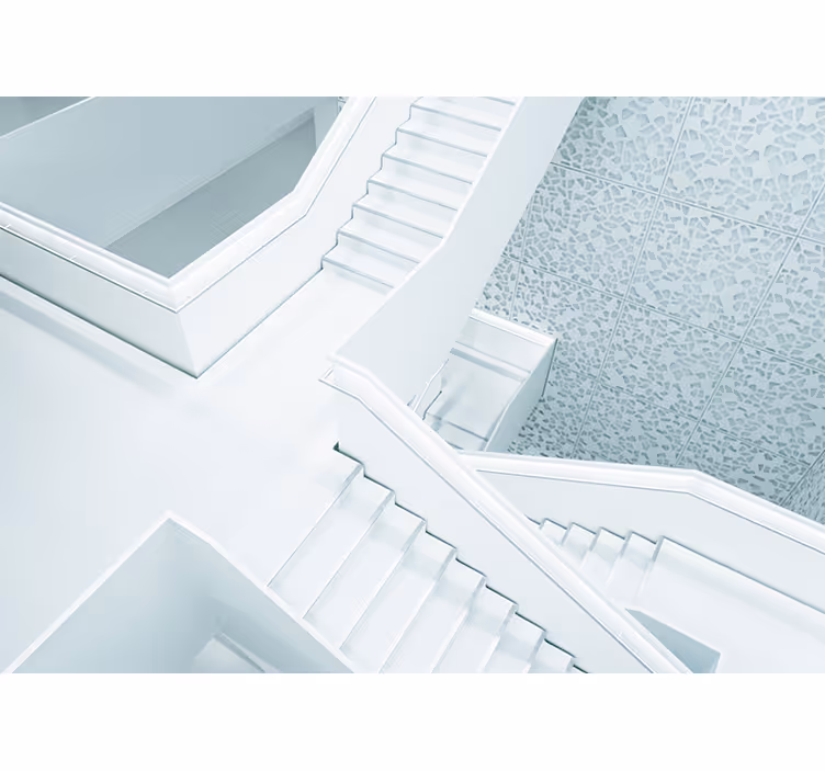 Abstract fotobehang moderne architectonische trappen - TenStickers