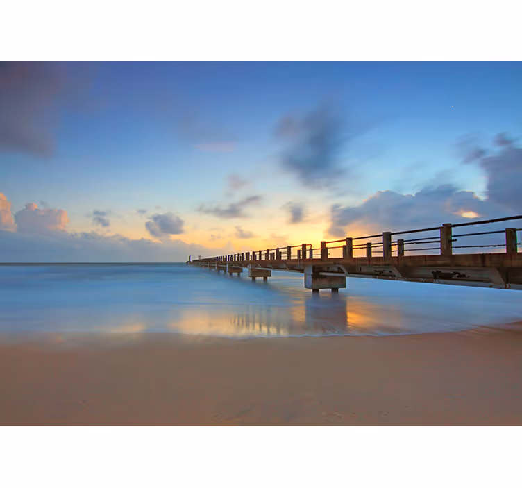 Fototapet landschap serene oceaanpier - TenStickers