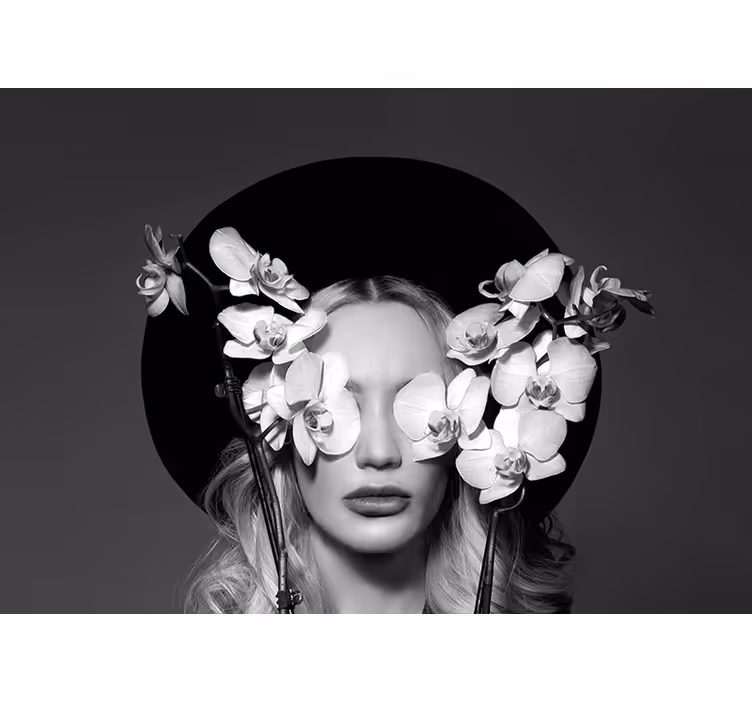 Orchideeën elegantie bloemen foto behang - TenStickers