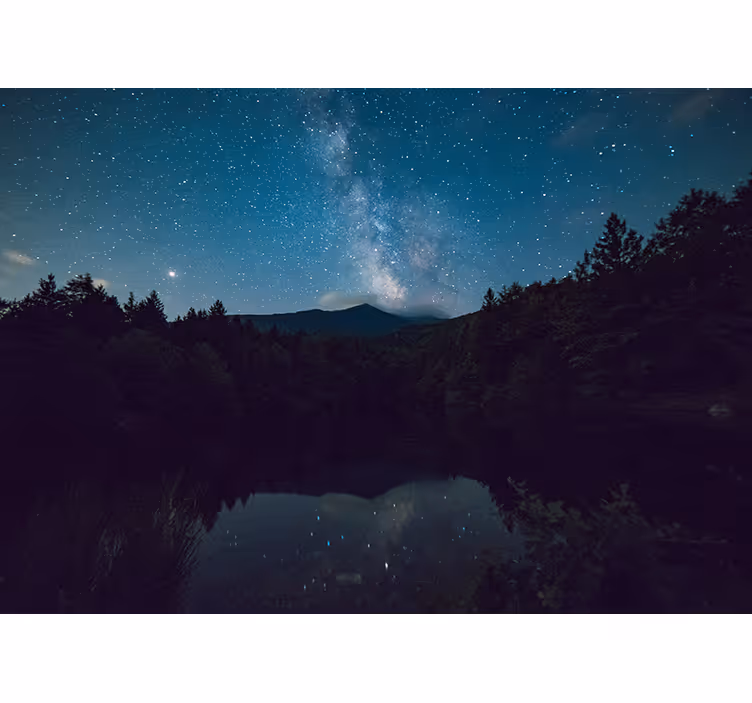 Fotobehang natuur astrale nachtzicht - TenStickers