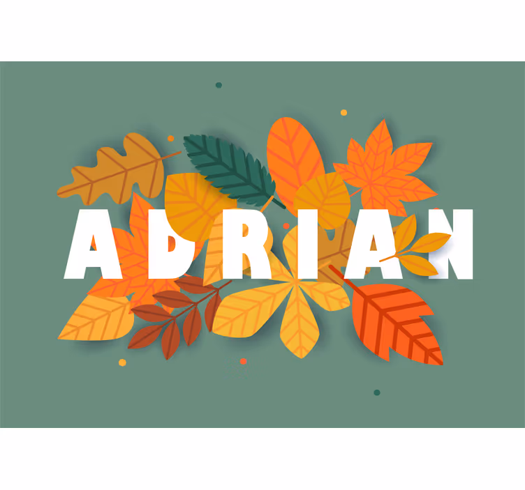 Herfstblad arrangement fotobehang bloemen - TenStickers