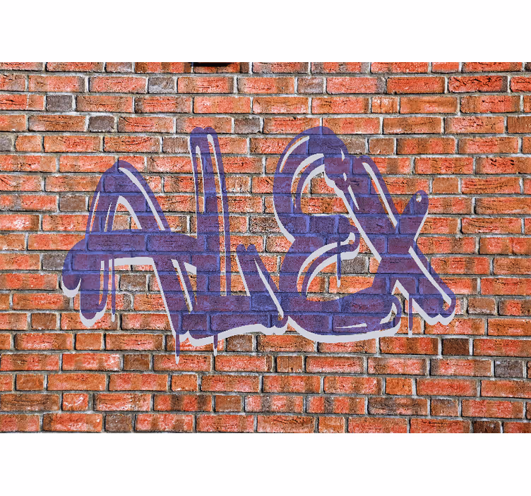 Fotobehang graffiti naam kunst - TenStickers