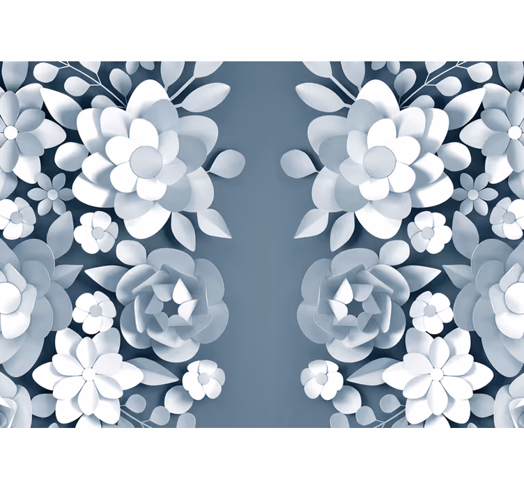 Bloemen foto behang elegante botanische motieven - TenStickers