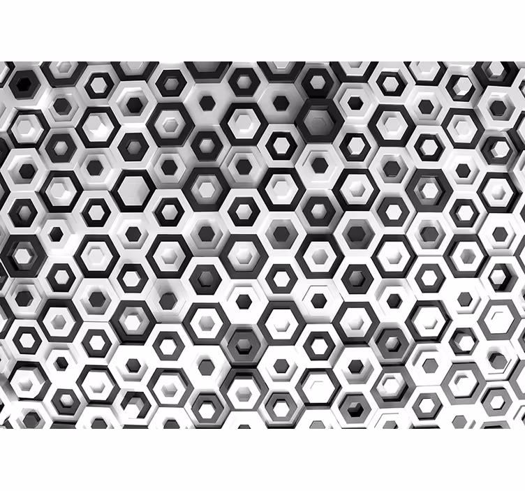 Hexagonale patroonvariatie fotobehang patronen - TenStickers