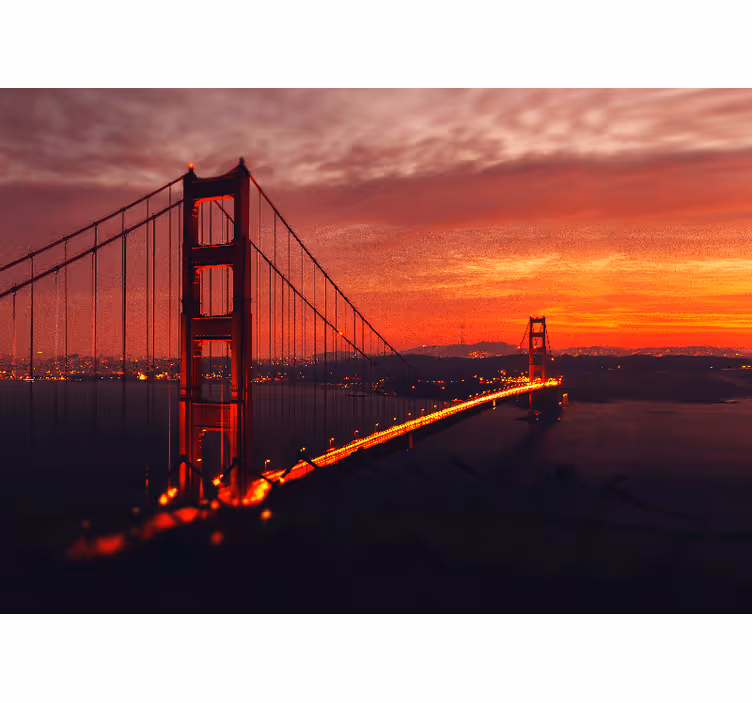 Fotobehang stad golden gate boog - TenStickers