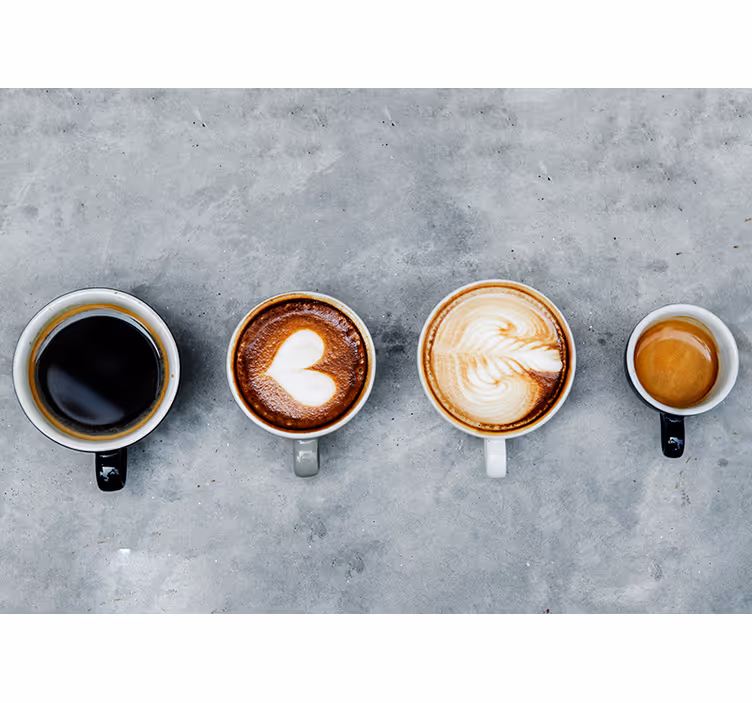 Fotobehang muziek coffee art collectie - TenStickers