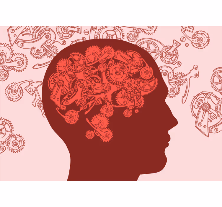 Creatieve mechanismen geest fotobehang kunst - TenStickers