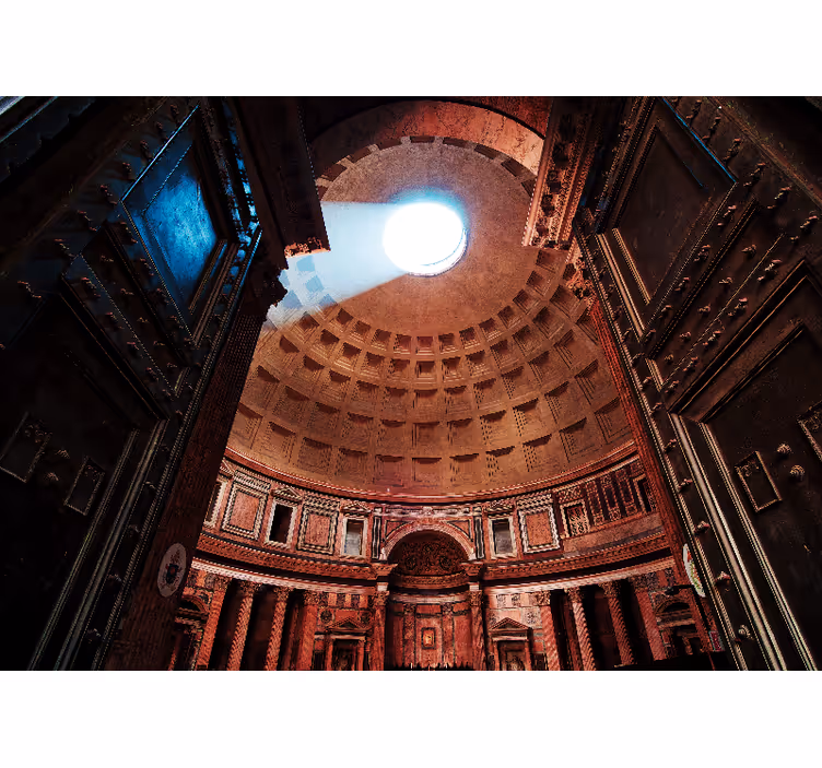 Uitzicht op de koepel van het pantheon fotobehang stad - TenStickers