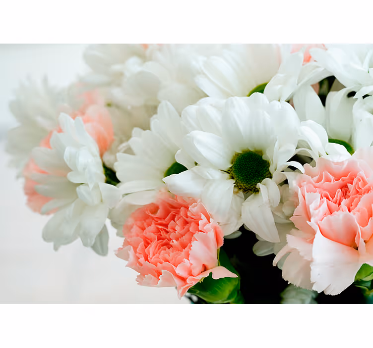 Charmant bloemstuk bloemen foto behang - TenStickers