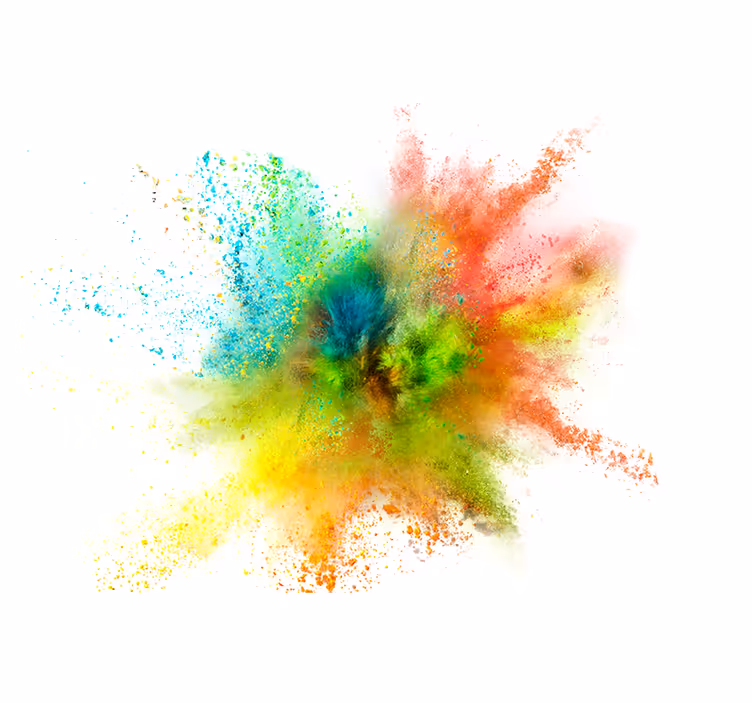 Abstract fotobehang kleurrijke spettereffect - TenStickers