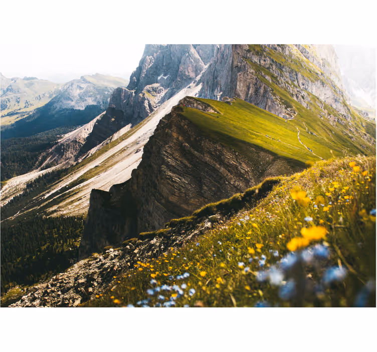 Fototapet landschap bergachtig terrein - TenStickers
