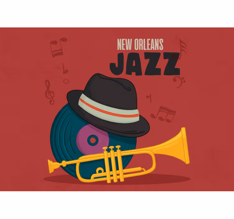 Fotobehang muziek new orleans jazz - TenStickers