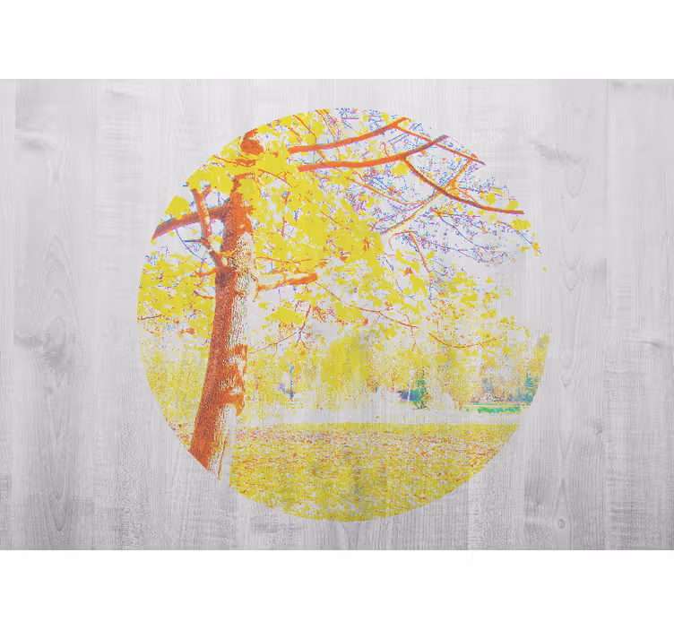 Fotobehang natuur herfstboomlandschap - TenStickers