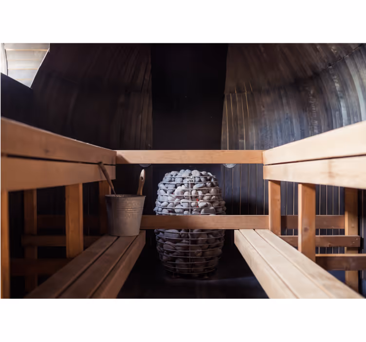 Zen fotobehang ontspannen sauna ervaring - TenStickers