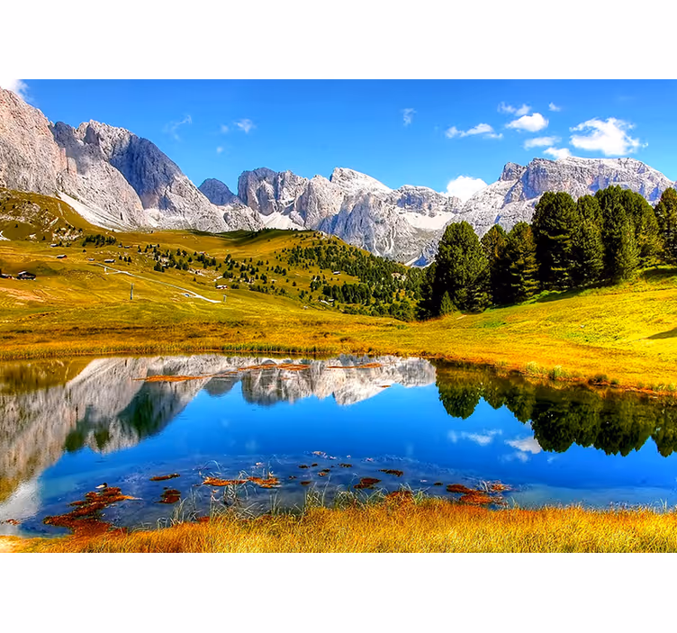 Fototapet landschap stille berg echo - TenStickers