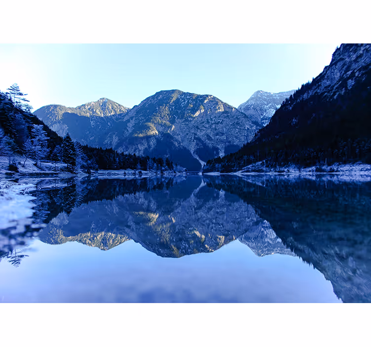 Fototapet landschap bergreflectie landschap - TenStickers