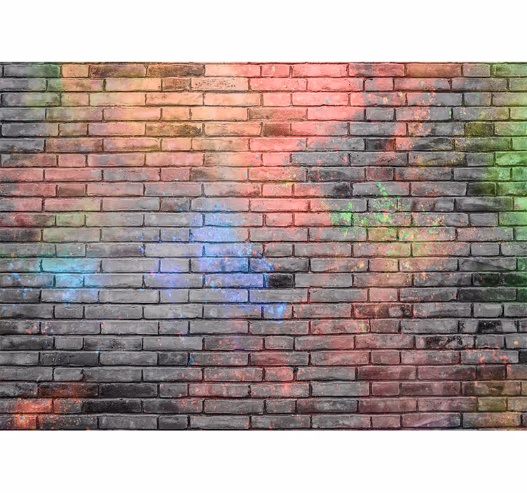 Fotobehang graffiti stedelijke kleurenexplosie - TenStickers